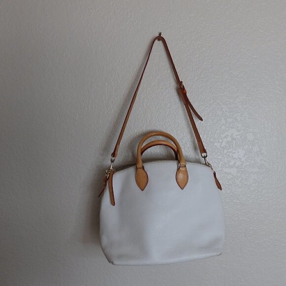 Dooney and Bourke Dillen double pocket peddle leather satchel - Picture 5 of 11